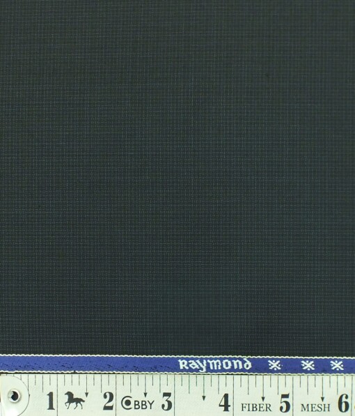 Raymond Dark Sea Green Self Design Poly Viscose Trouser or 3 Piece Suit Fabric (Unstitched - 1.25 Mtr)