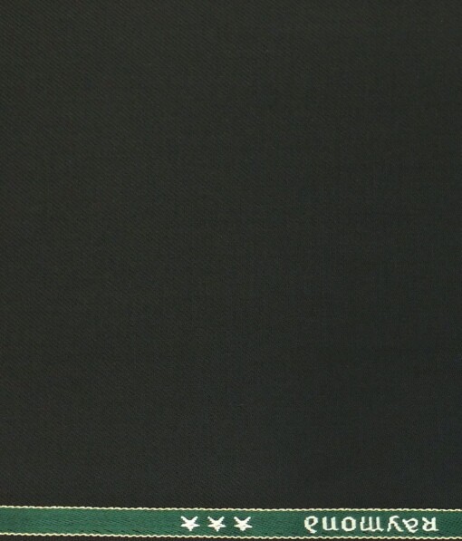 Raymond Black Twill Solid Poly Viscose Trouser or 3 Piece Suit Fabric (Unstitched - 1.25 Mtr)