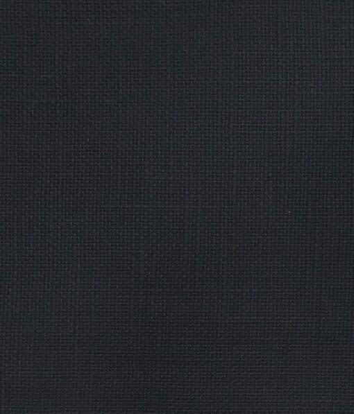 True Value Dark Navy Blue 100% Cotton Jute Weave Trouser Fabric (Unstitched - 1.30 Mtr)