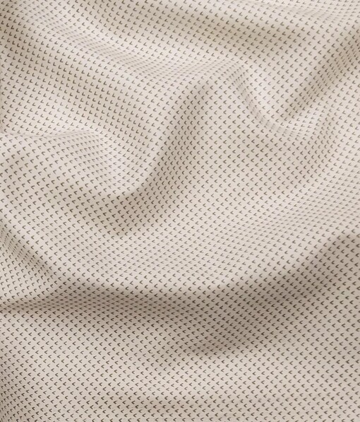 Nemesis Off-White 100% Giza Cotton Printed Shirt Fabric (1.60 M)