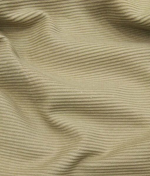 Arvind Men's Non Stretchable Unstitched Corduroy Trouser Fabric (Mouse Beige