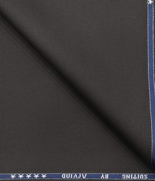 Arvind Men's 100% Premium Cotton Unstitched Strucutred Trouser Fabric (Grey