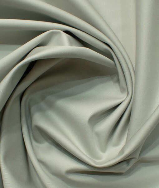 Burgoyne Men's Cotton Solids 3.75 Meter Stretchable Unstitched Trouser Fabric (Light Pistachious Green)