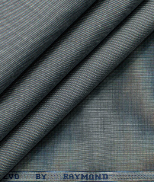Raymond Men's Premium Cotton Solids 2.25 Meter Unstitched Shirting Fabric (Grey)