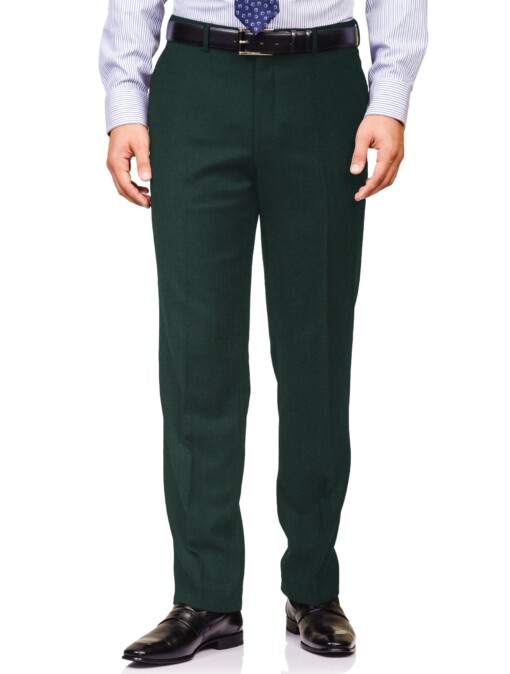 J.Hampstead Men's Terry Rayon  Solids  Unstitched Suiting Fabric (Dark Pine Green)