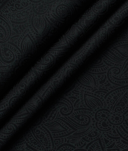 Blazer or Indowestern Ethnic Fabric (Black)